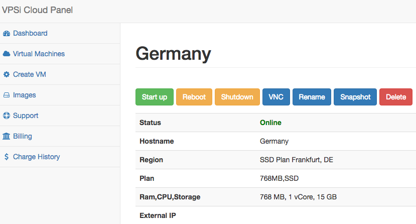 پنل اختصاصی سرور کلود